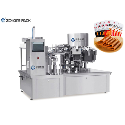 Food Beef Corn Automatic Vacuum Packaging Machine Multifunctional Rotary