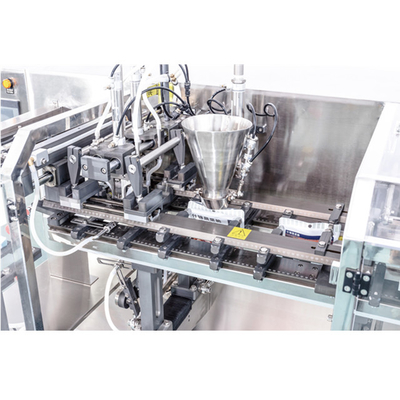 Double Feeding Horizontal Doypack Packing Machine 304L Stainless Steel
