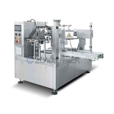 Eight Station Bag Feeding Machine With Bowl Elevator Semi Automatic Manual Feeding