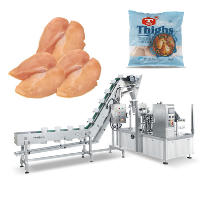 Eight Station Bag Feeding Machine With Bowl Elevator Semi Automatic Manual Feeding
