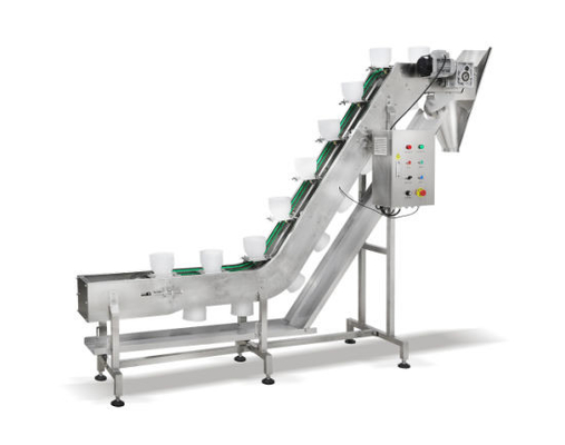 Eight Station Bag Feeding Machine With Bowl Elevator Semi Automatic Manual Feeding