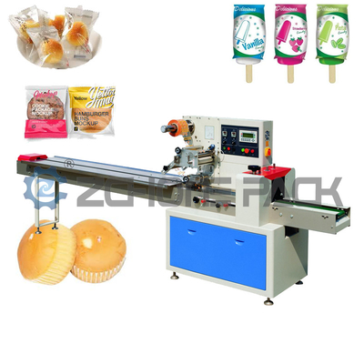 Automatic Flow Packing Machine Roll Film Bag Pillow Bag Biscuits Bread Cake