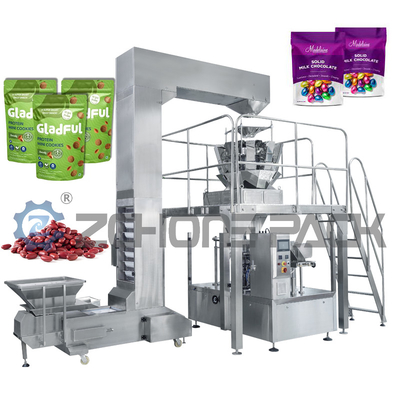 ISO Powder Stand Up Pouch Machine , 2.5KW Granule Liquid Powder Pouch Packing Machine