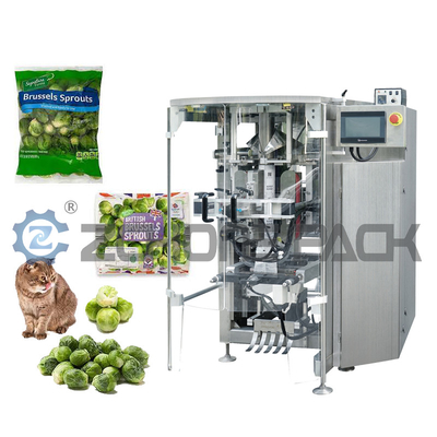 4.0KW Pillow Flow Packaging Machine For Vegetable Potato Chip Cookies