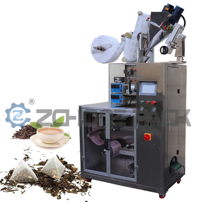 Pyramid Tea Bag Packing Machine Full Ultrasonic Sealing 3.7 Kw