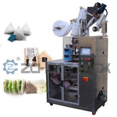 Pyramid Tea Bag Packing Machine Full Ultrasonic Sealing 3.7 Kw