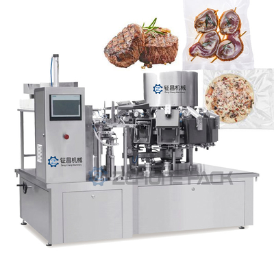 Fully Automatic Pouches Packing Machine Stainless Steel Food Grade Bags Packaging Equipment