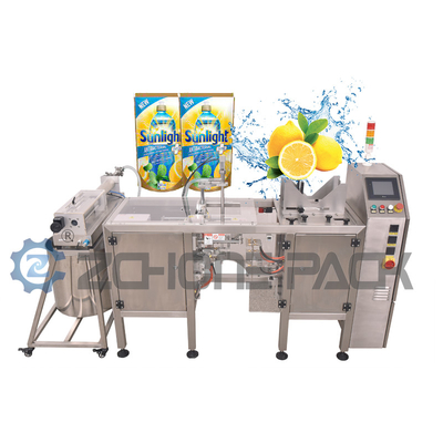 30 Bag / Min Auto Liquid Filling Machine Plain Weave Juice Filling And Sealing Machine