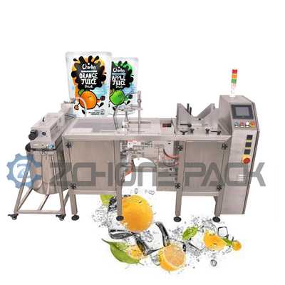 30 Bag / Min Auto Liquid Filling Machine Plain Weave Juice Filling And Sealing Machine
