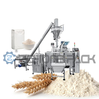 220V Flour Packaging Machine Automatic Single Station Bag Feeder Screw Metering Machine