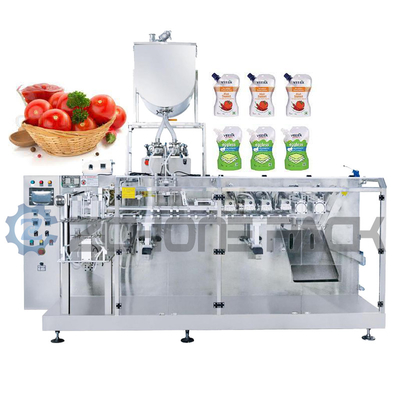 Double Feeding Horizontal Doypack Packing Machine 304L Stainless Steel