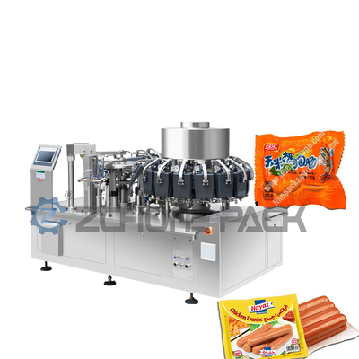 Multi Station Rotary Vacuum Packaging Machine For Food Pharmaceuticals Cosmetics