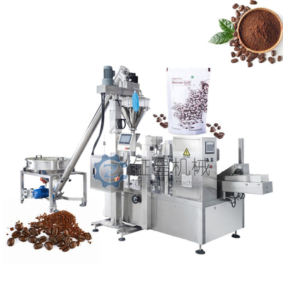 Multi Station Coffee Packing Machine Premade Pouches Packaging Equipment