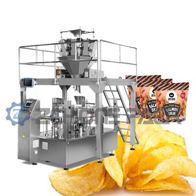 Food Automatic Packaging Machine Snacks Potato Chips French Fries Automatic Bagging Machine