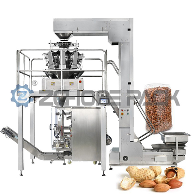 Multihead Weighing Vertical Granule Automatic Packing Machine Peanut Nut Pistachio Bean Rice