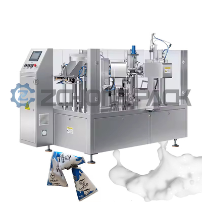 Eight-station rotary liquid packaging machine prefabricated bag 304/316 stainless steel
