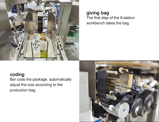 Eight-Station Prefabricated Bag Liquid Packaging Machine Liquid Paste Viscous Fluidity Material Liquid Pumps