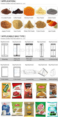 Four-Side Sealed Bag, Back-Sealed Bag, Pillow Bag, Powder Vertical Packaging Machine