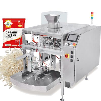 Automatic Zipper Stand-Up Pouch Packaging Machine with Bearing for Food Granules/Solids Plastic Film Packaging