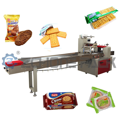 Ham Mask Biscuits Potato Chips Vegetables Fruit Bread Automatic Packing Machine