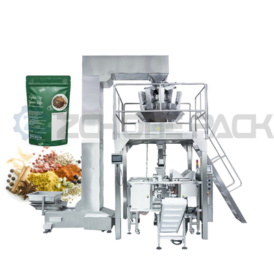 1KW Granule Packaging Machine Zipper Prefabricated Stand Up Pouch Bag Automatic