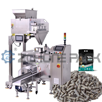 A packaging machine that improves the efficiency and quality of cat litter packaging