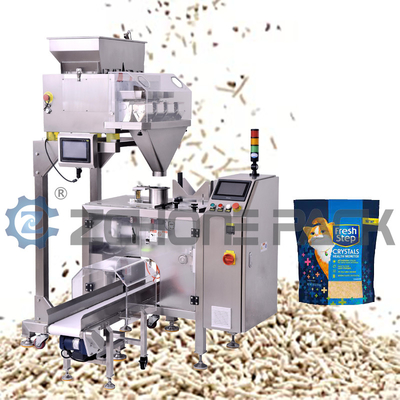 A packaging machine that improves the efficiency and quality of cat litter packaging