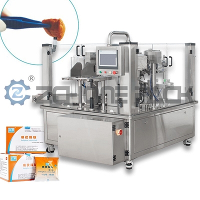 Povidone Iodine Cotton Ball Packing Machine Solid Plus Liquid Dual Material Multifunctional Packaging Machine