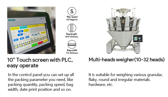 Eight-Station Beef Jerky Packaging Machine, 304 Stainless Steel, Food-Grade, Safe and Hygienic