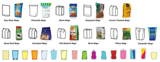 Automatic Filling Labeling Machine for Food Items (Nuts Rice Potato Chips Candy Biscuits) Plastic Doypack Bags